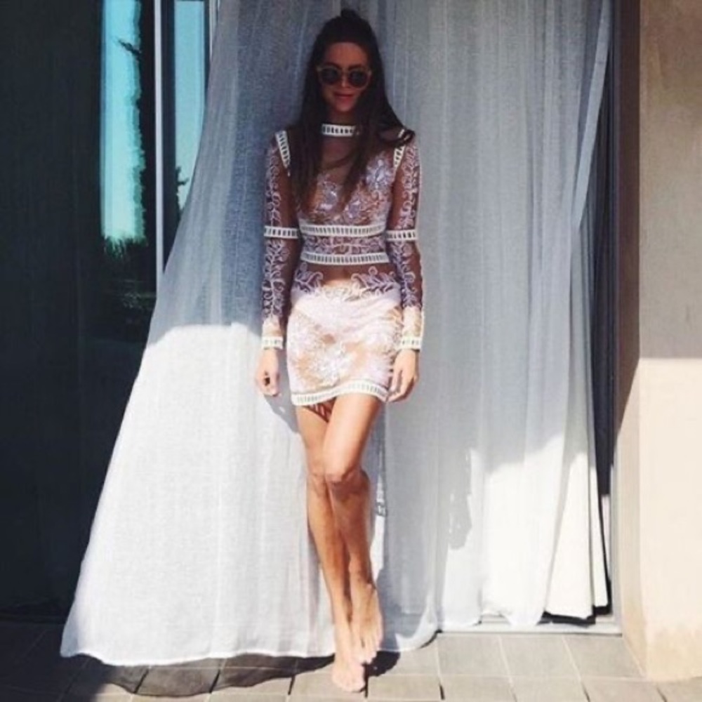 For love and lemons desert night mini dress